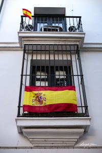 Spain-colours-flag-hanging-window-Seville