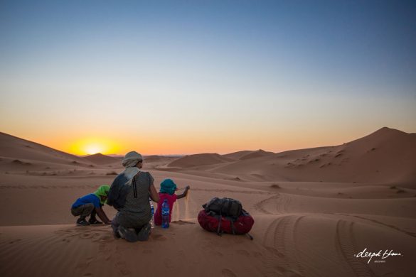 Todayfarer-family-Merzouga-Sahara-Morocco-playing-sand-dunes